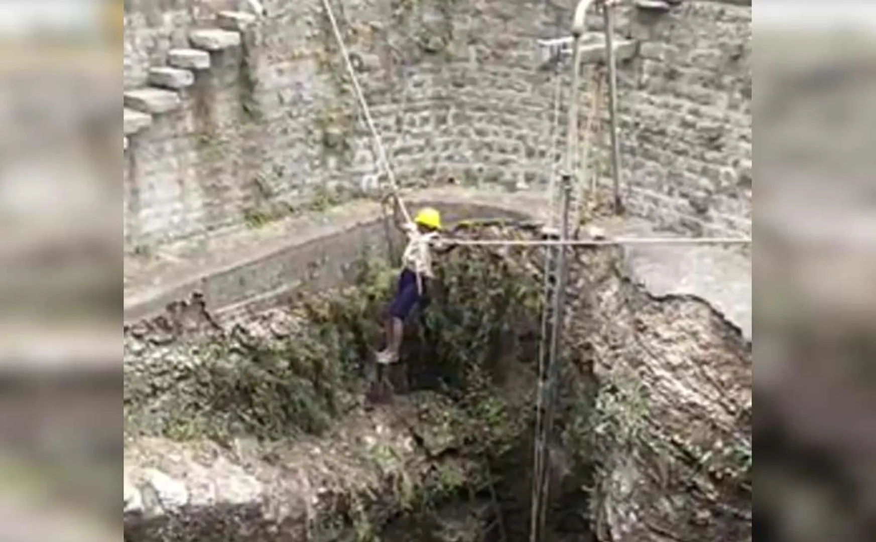 saved an ex-serviceman who jumped into a well to save a goat Firefighters
