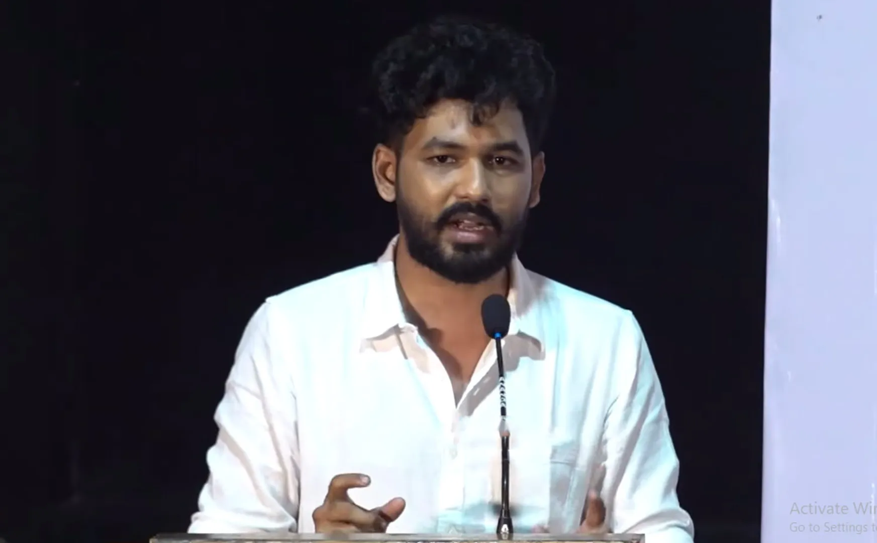 hiphop aadhi speech at pt sir success meet