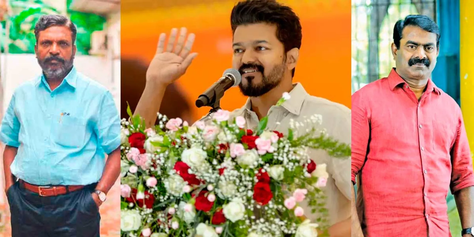 Vijay congratulates Thiruma and Seeman