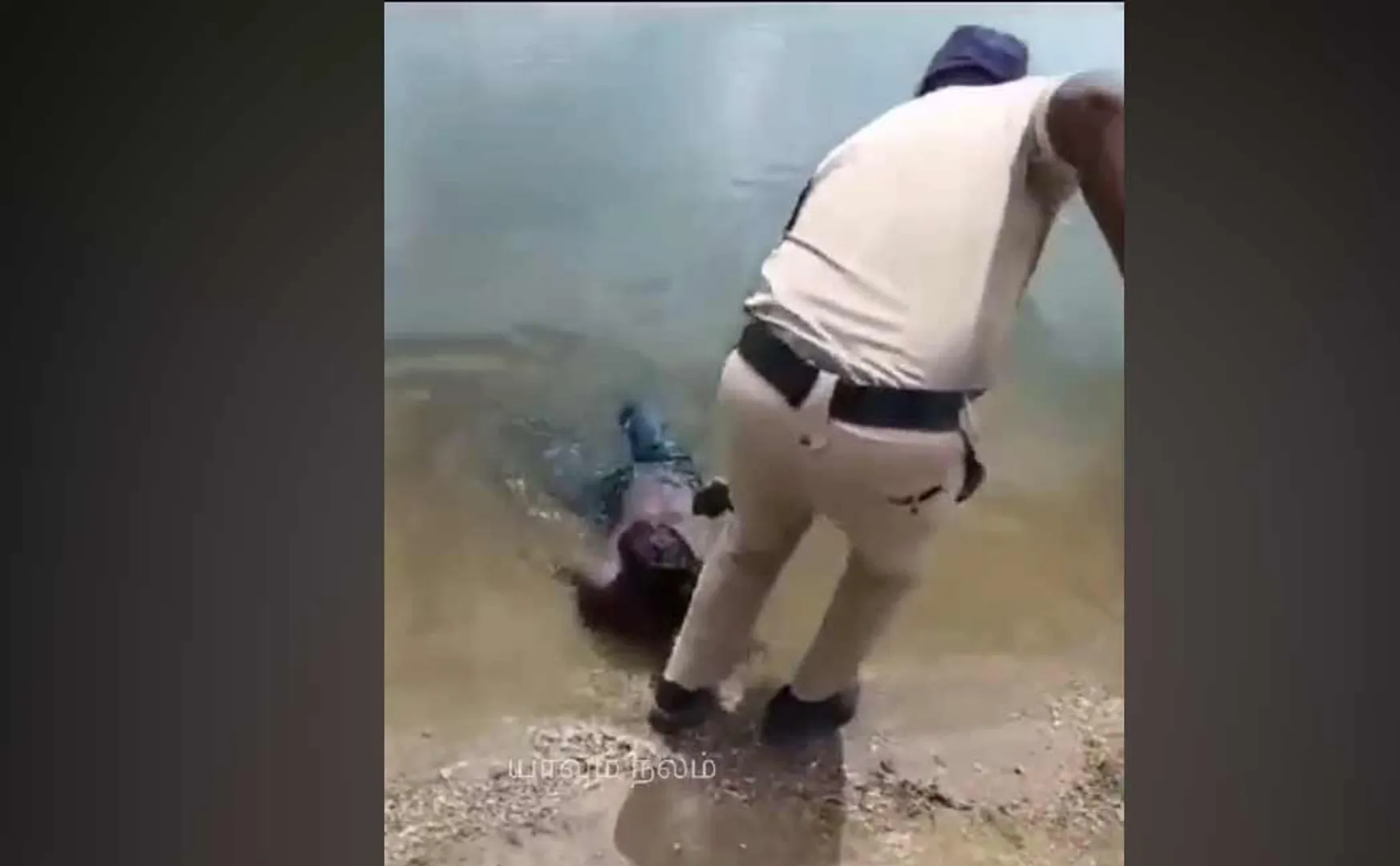 police were shocked to see the body floating in the lake