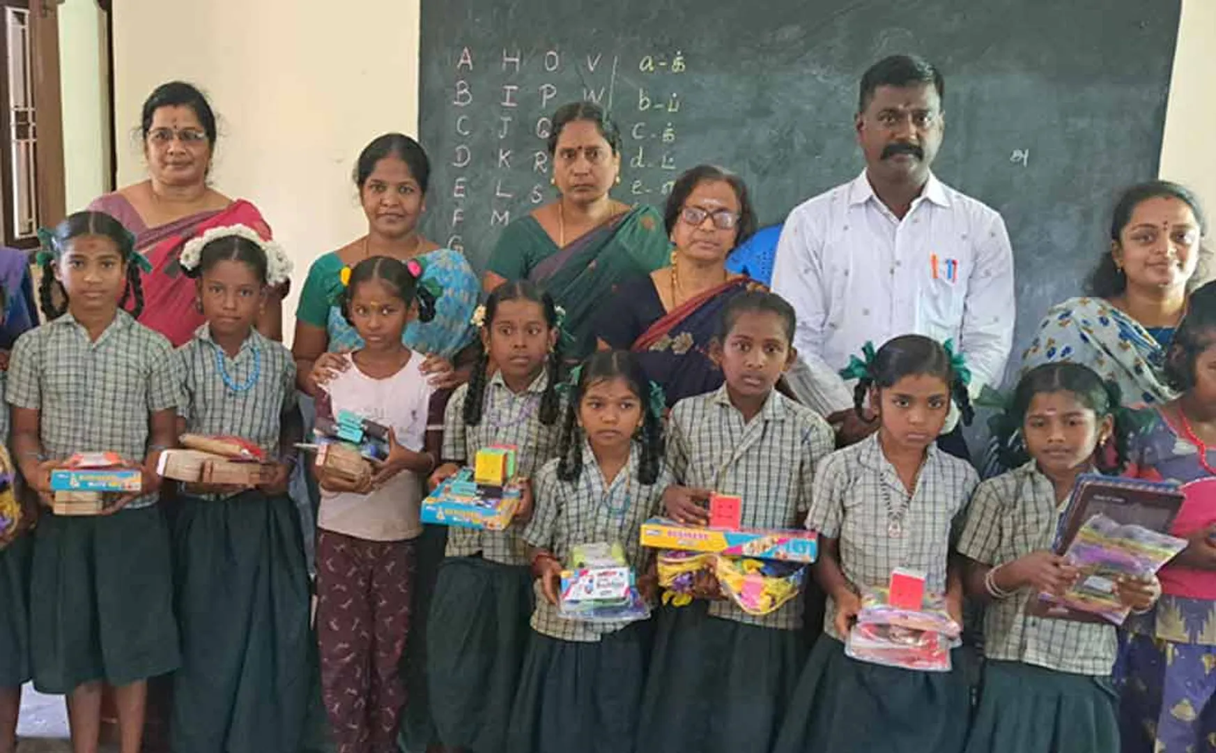 Government school provided traditional sports equipment to students