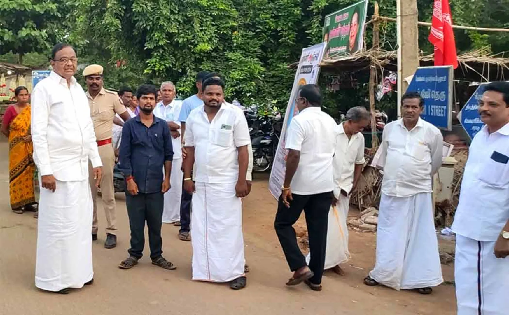 P. Chidambaram stood aside when Karthi Chidambaram thanked people