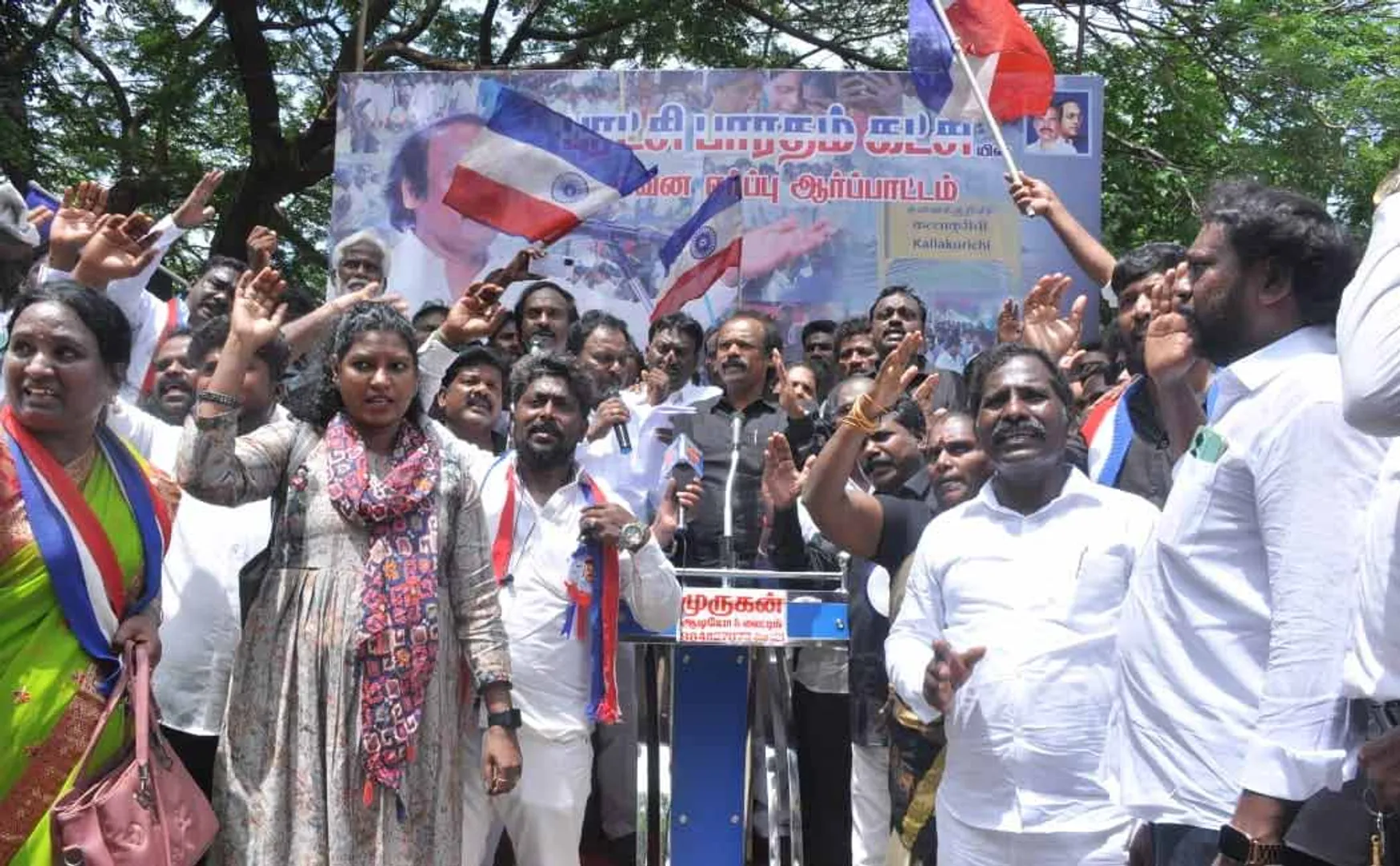 Struggle against Kallakurichi incident on Puratchi Bharatham party (Pictures)