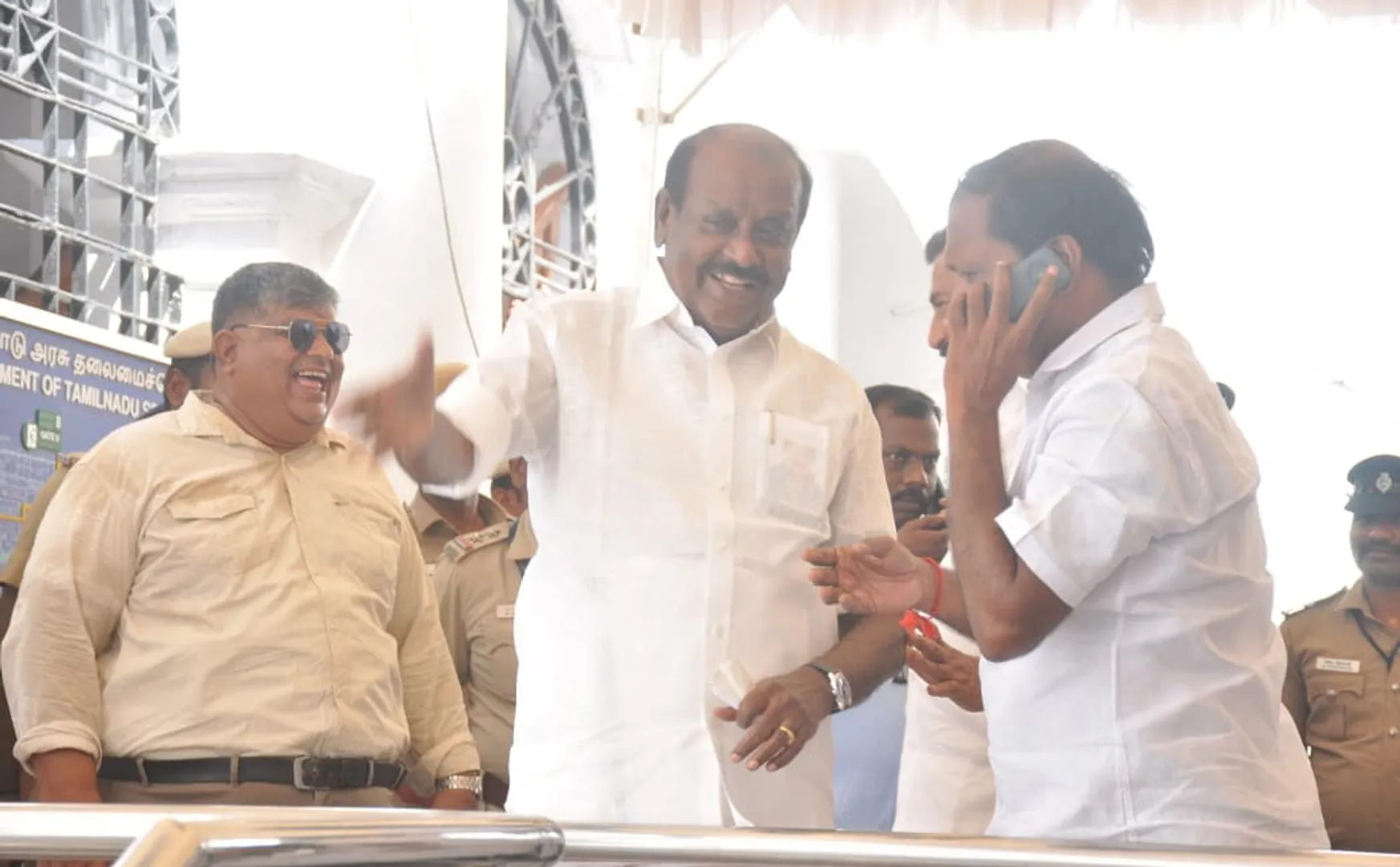 Natham Viswanathan wearing a white shirt in oblivion (Pictures)