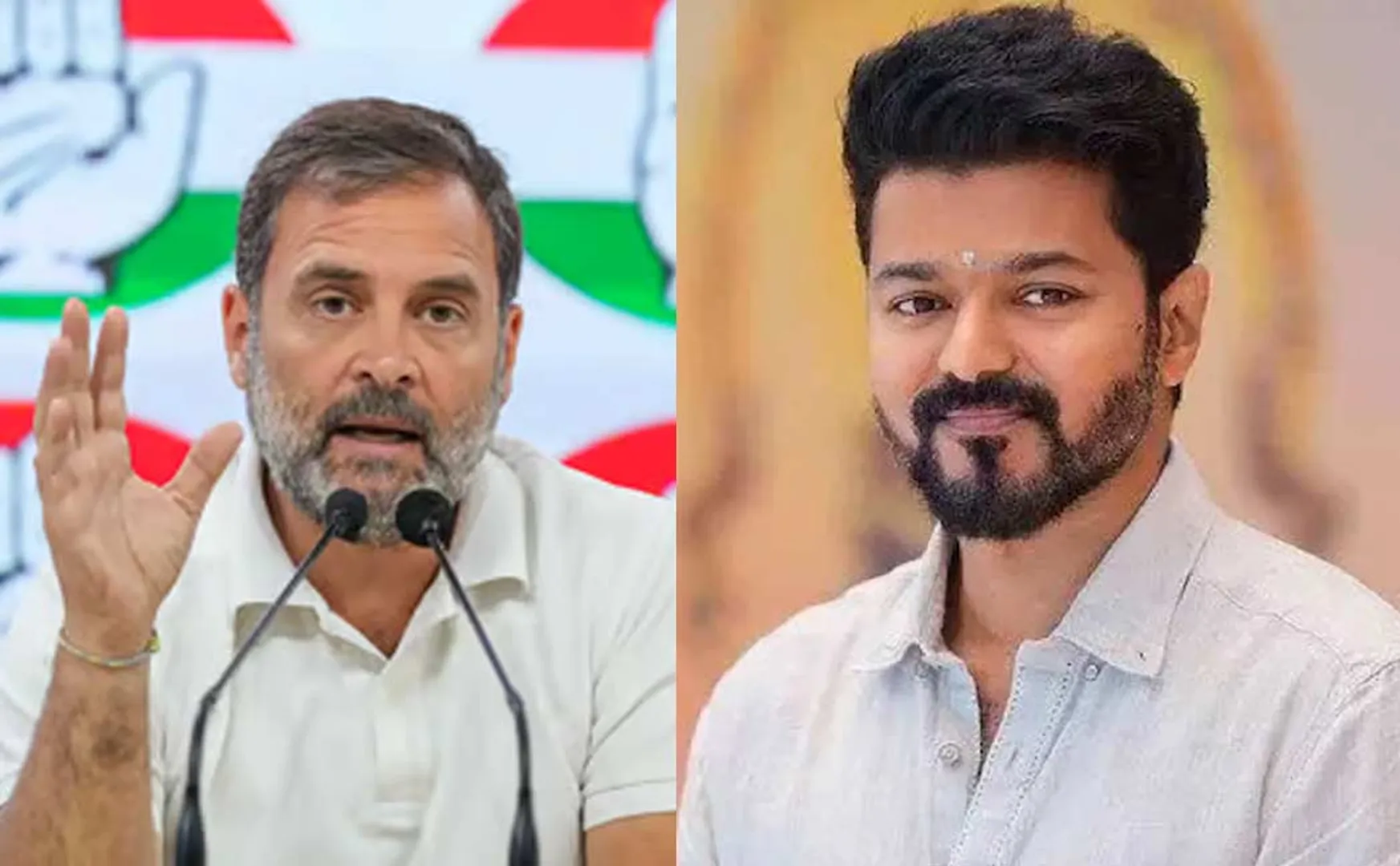 Congress leader Vijay congratulates Rahul Gandhi!