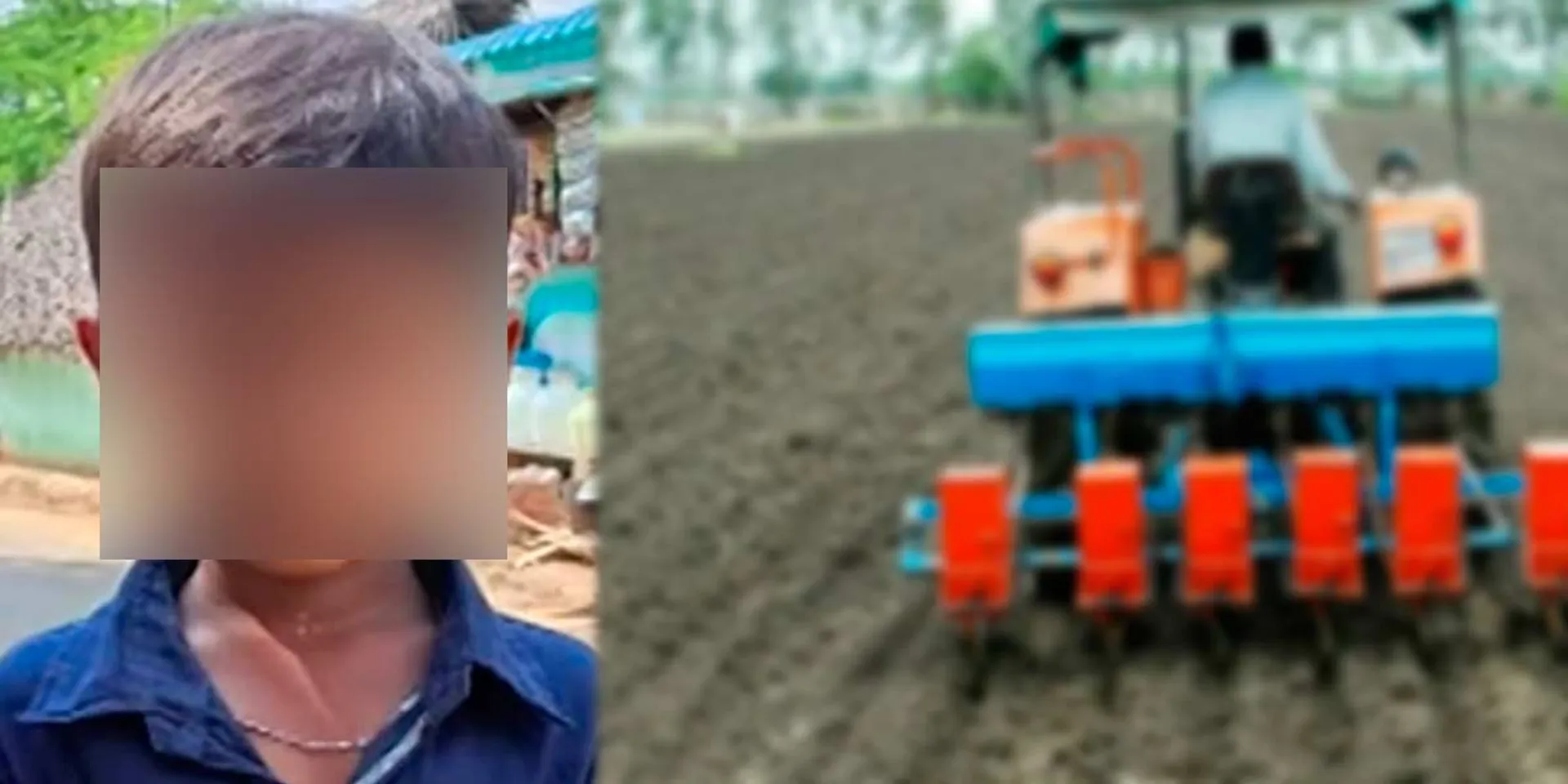 8-year-old boy trapped in tractor; The tragedy that happened before the eyes of the father