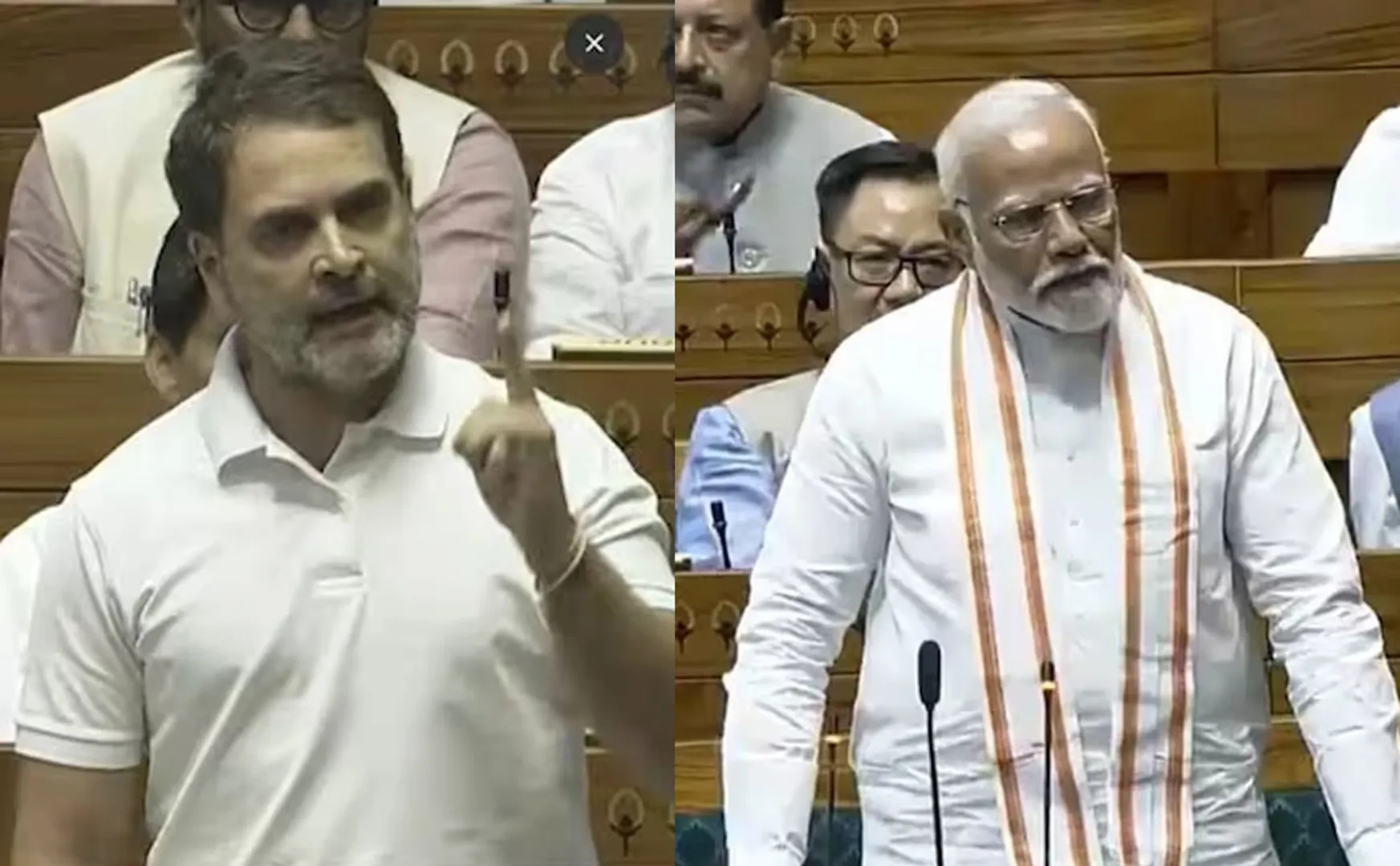 Rahul Gandhi Vs Narendra Modi debate in  Lok Sabha