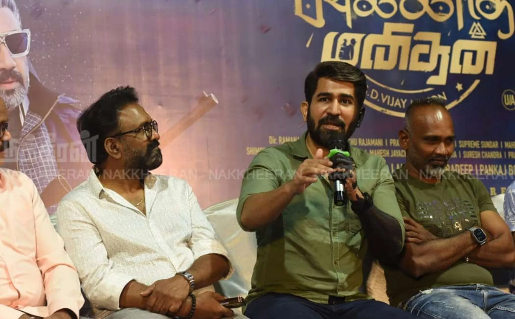 Vijay Antony speech at mazhai pidikatha manithan trailer launch