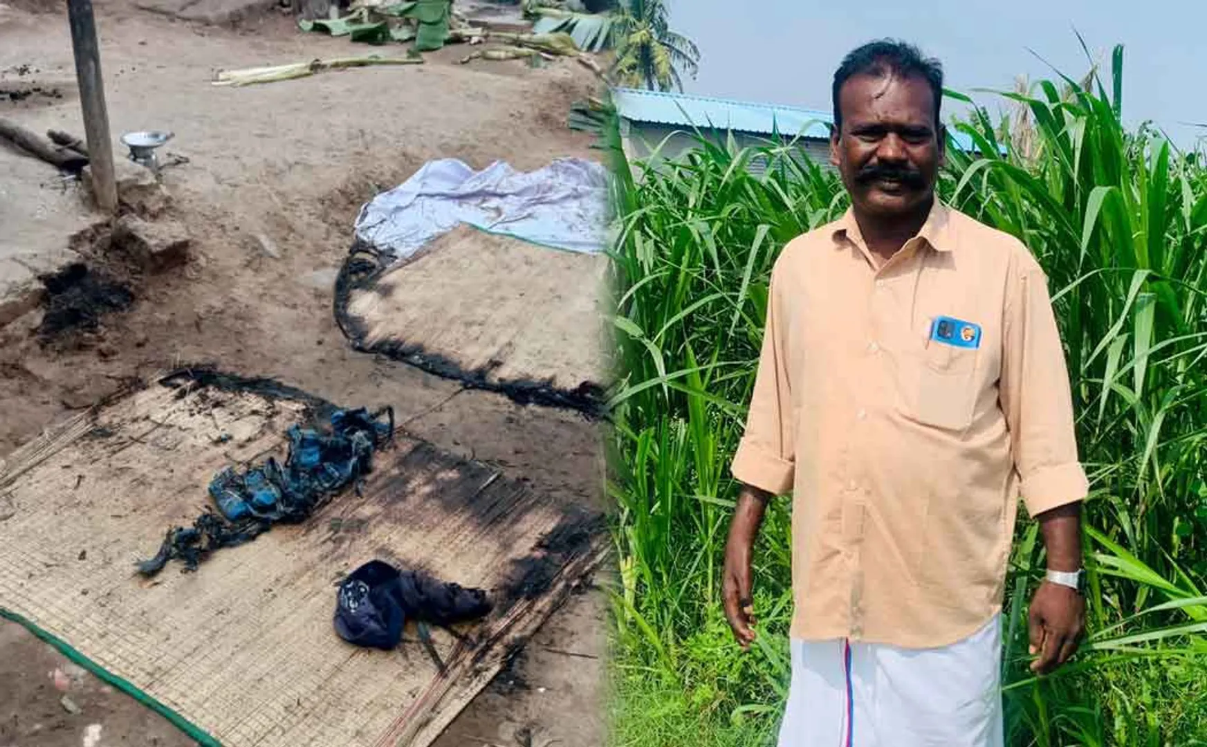 set fire to political figure who spoke on husband-wife issue