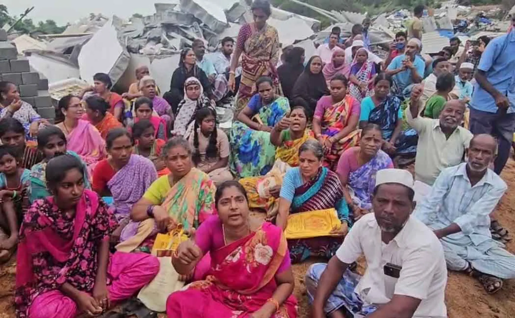 Officials demolished 54 houses near Tiruttani