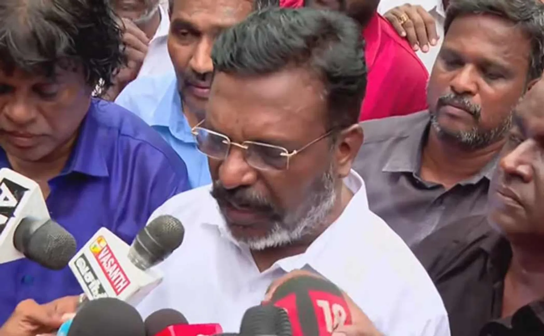 Thirumavalavan said that Animosity is brewing here and there for Armstrong