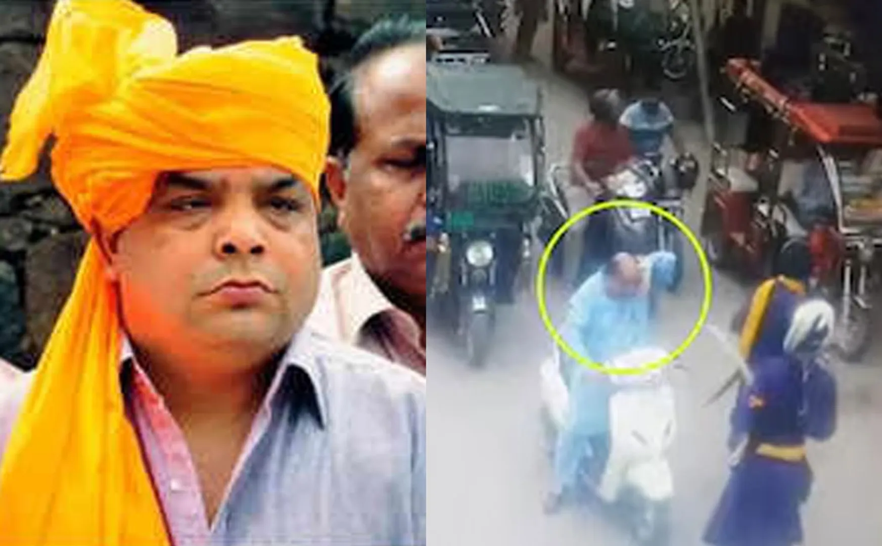 Sword incident on Shiv Sena party leader in broad daylight in punjab