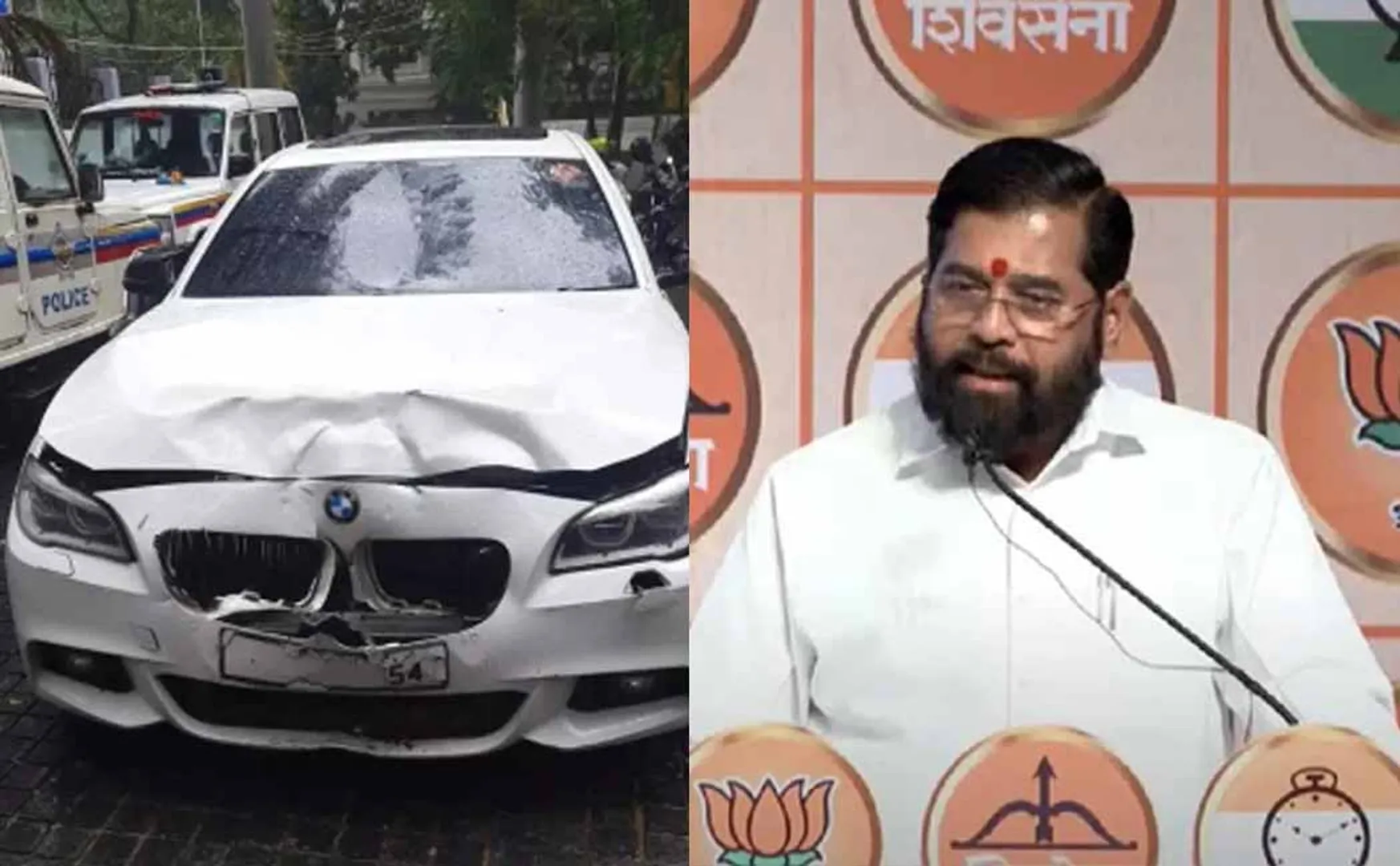 Woman incident in luxury car collision by shiv sena party leader son