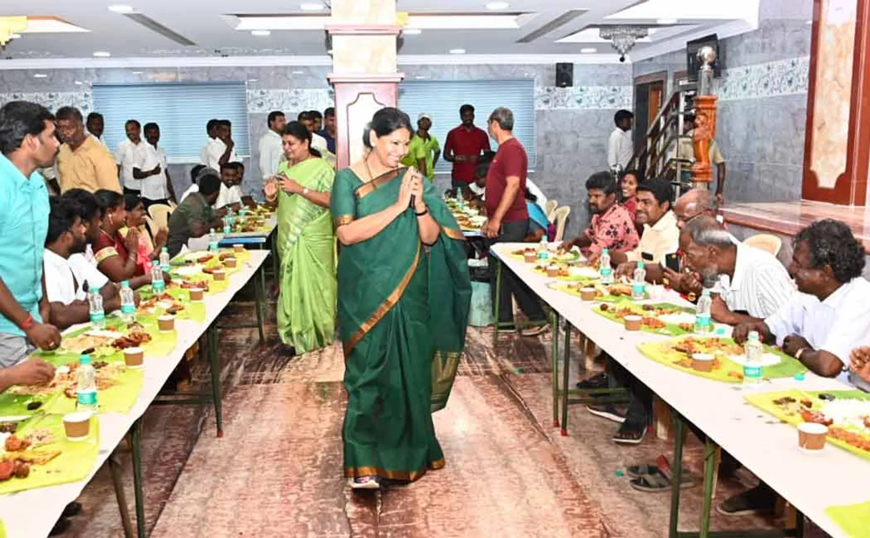 Kanimozhi fed the DMK who worked for victory