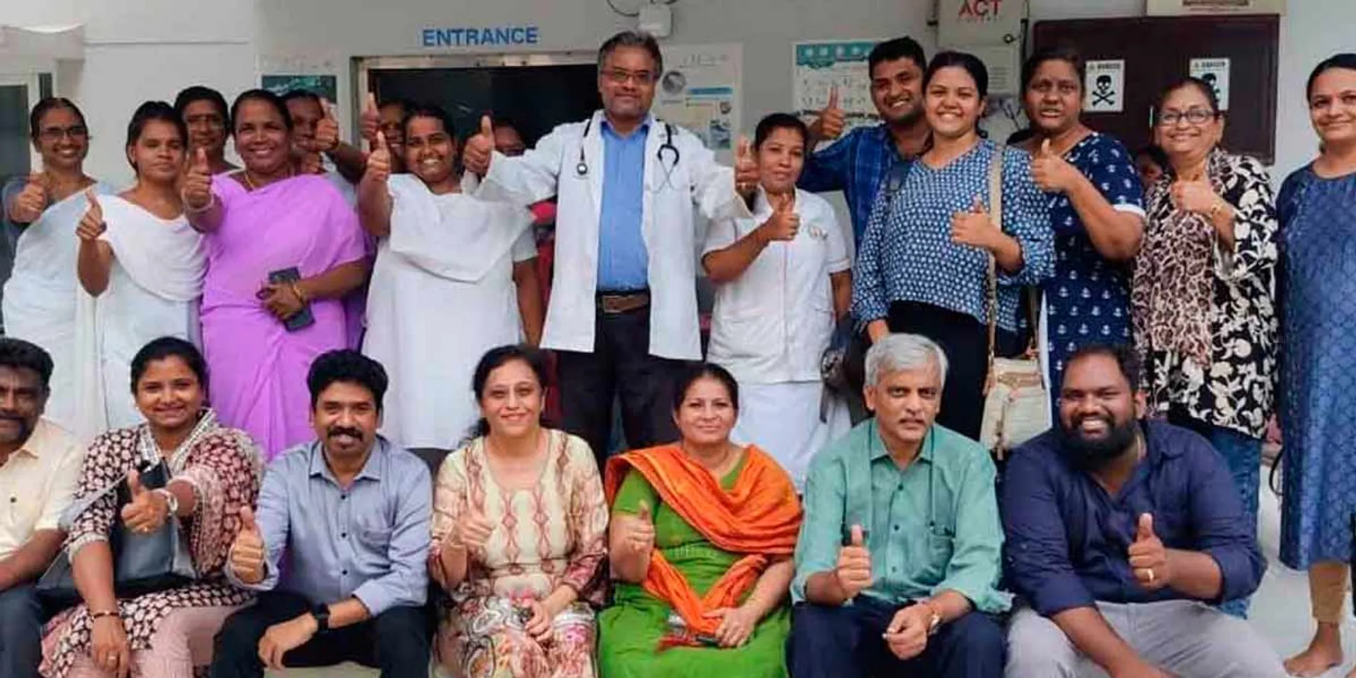 A trust provided air conditioning machine to a government hospital
