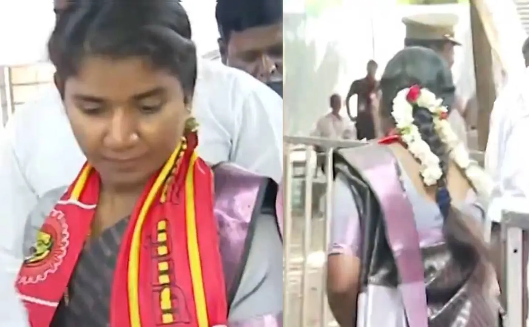 ntk candidate Abinaya leaves the counting center worried
