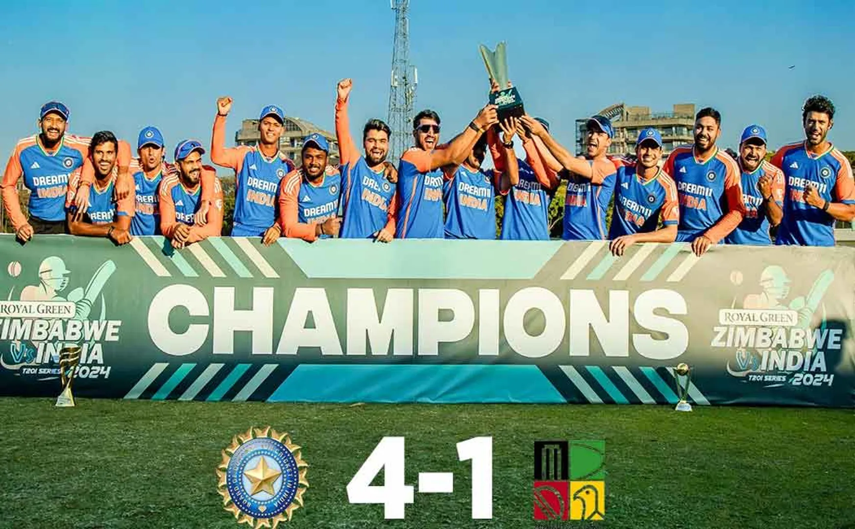 IND vs ZIM: India won the series 4 - 1