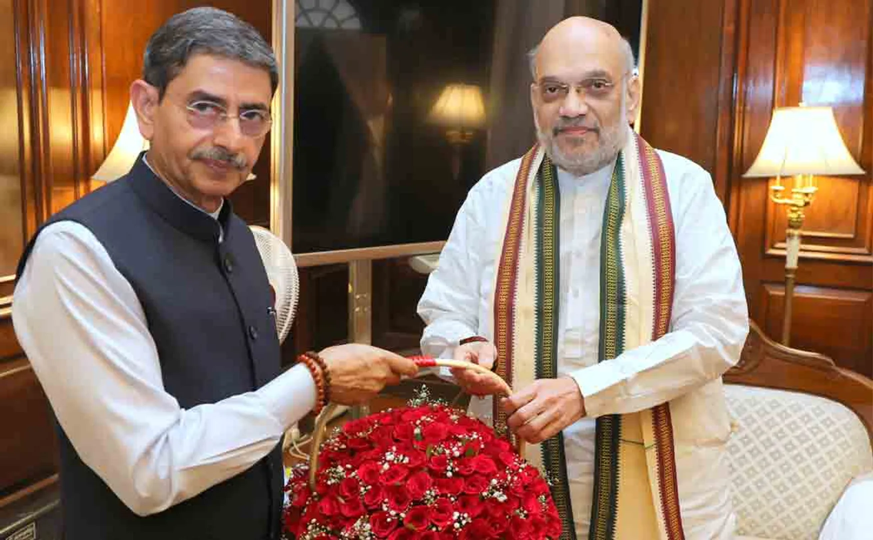 Union Minister Amit Shah consultation with the Governor