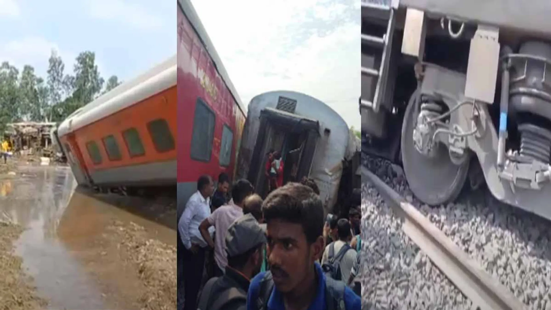 Train derailment accident; The excitement again