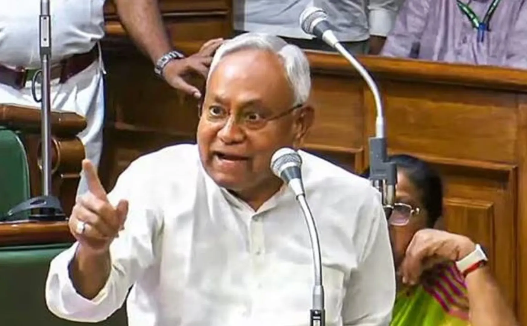 Nitish Kumar spoke angrily in the assembly
