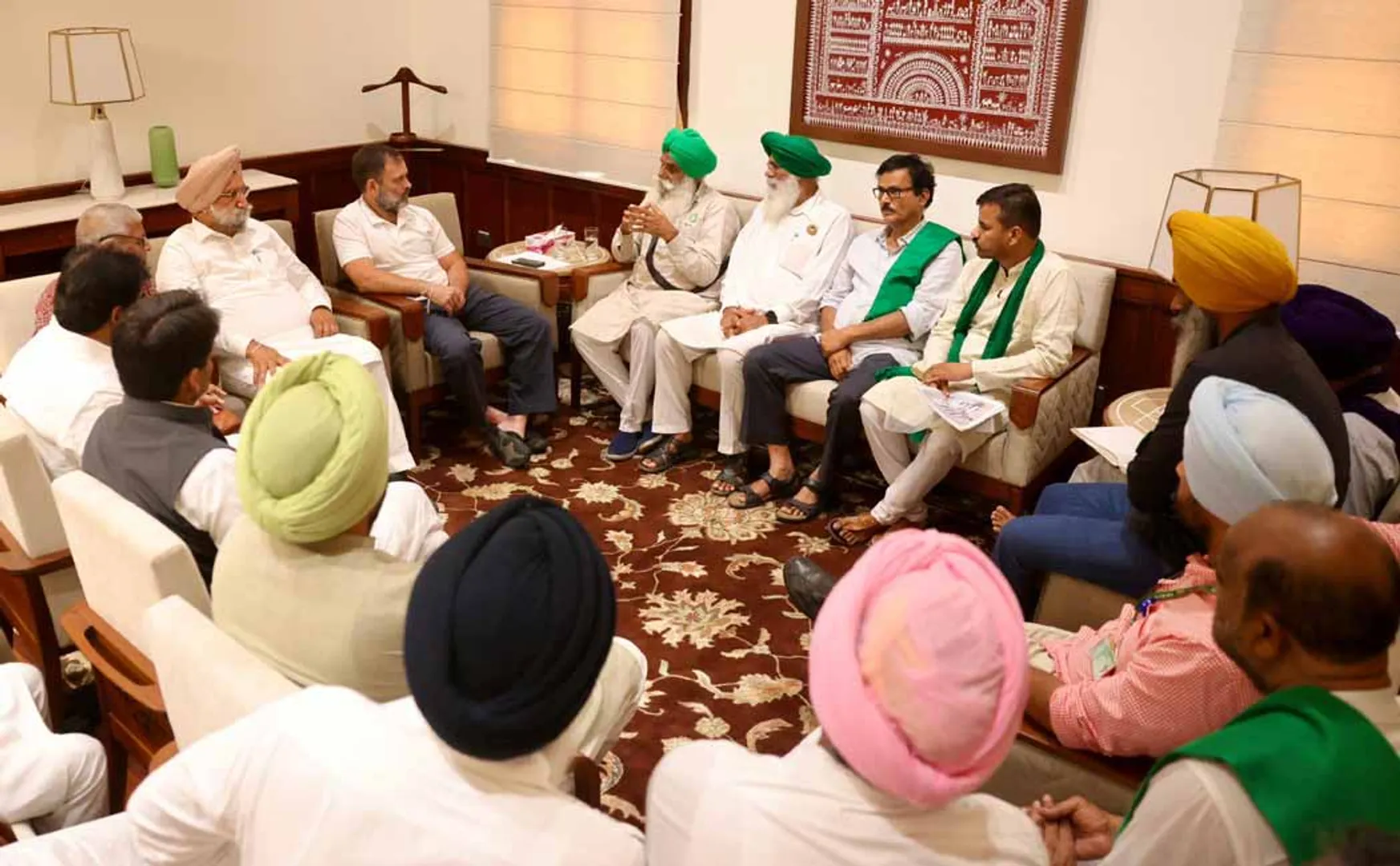 Denial of permission to farmers Rahul Gandhi sensational accusation