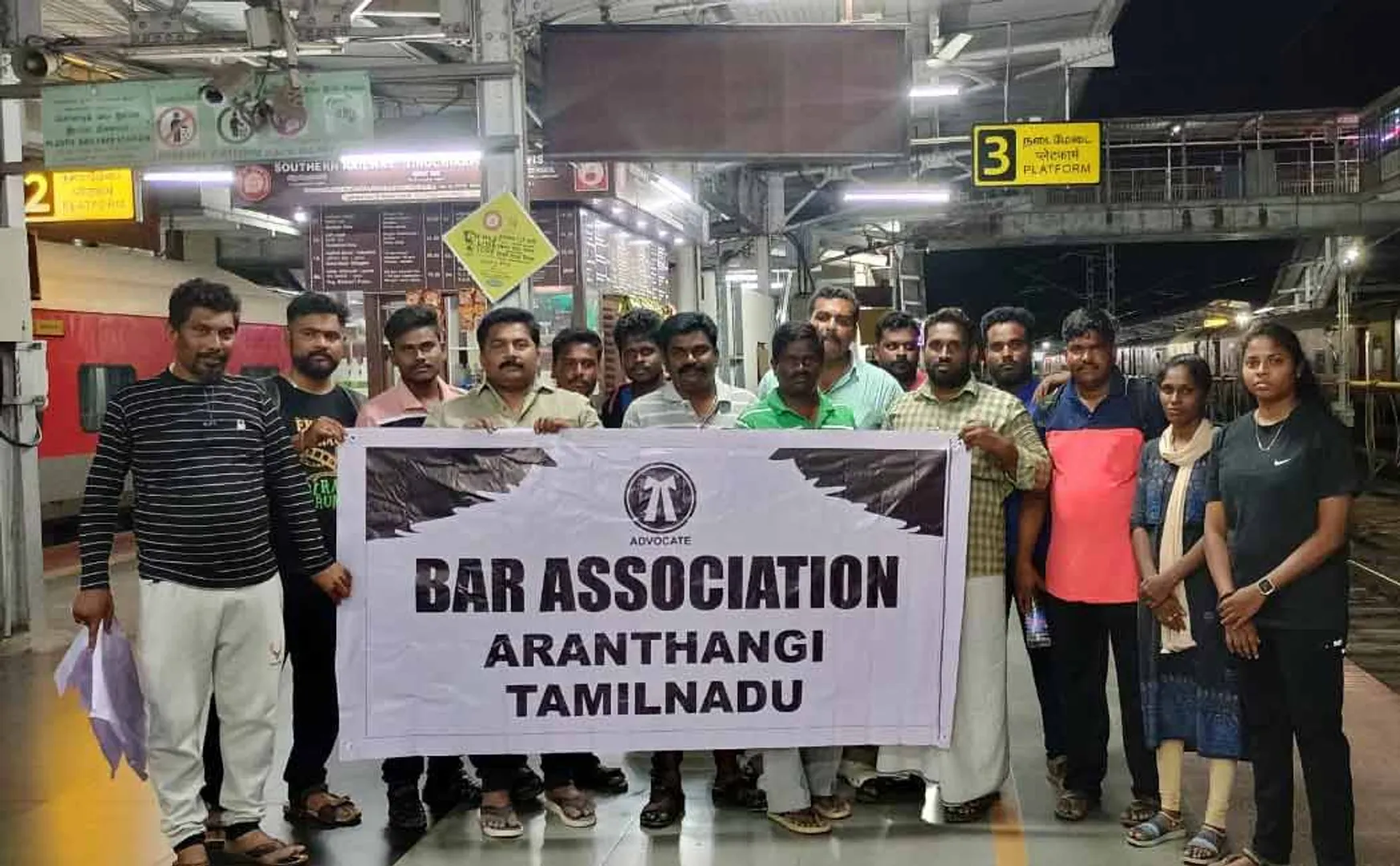 Lawyers from Tamil Nadu left to participate in the Delhi  struggle