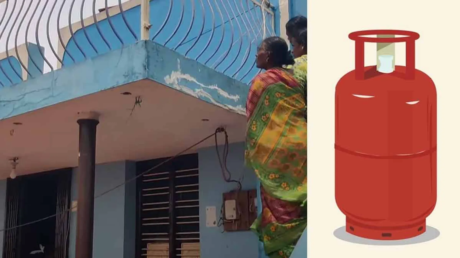 Wife attacked by putting cylinder on head; Husband arrested