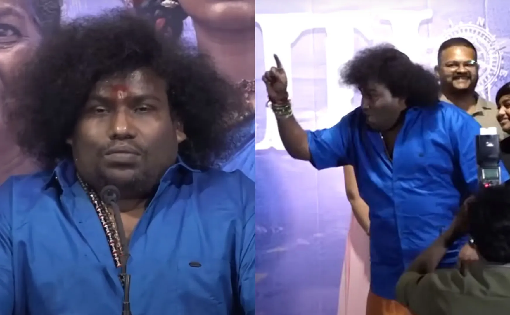 yogi babu press meet issue
