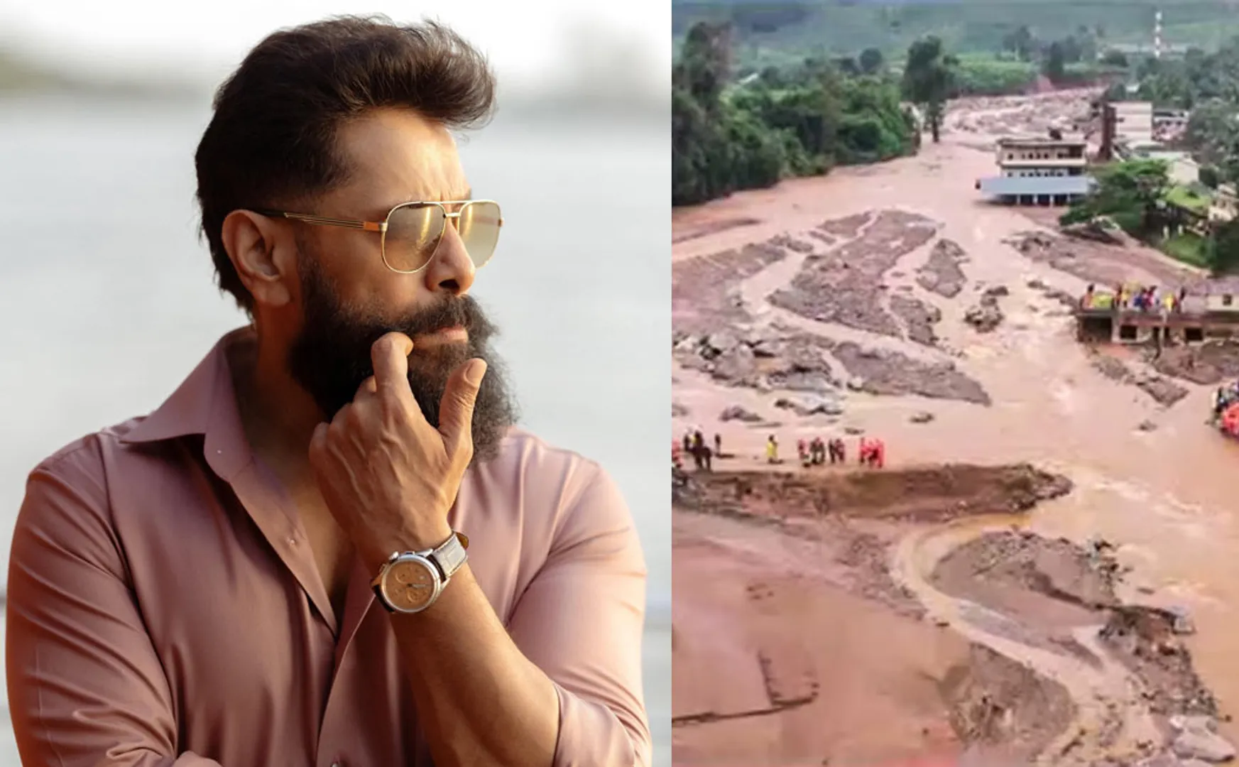 vikram donate to kerala landslide