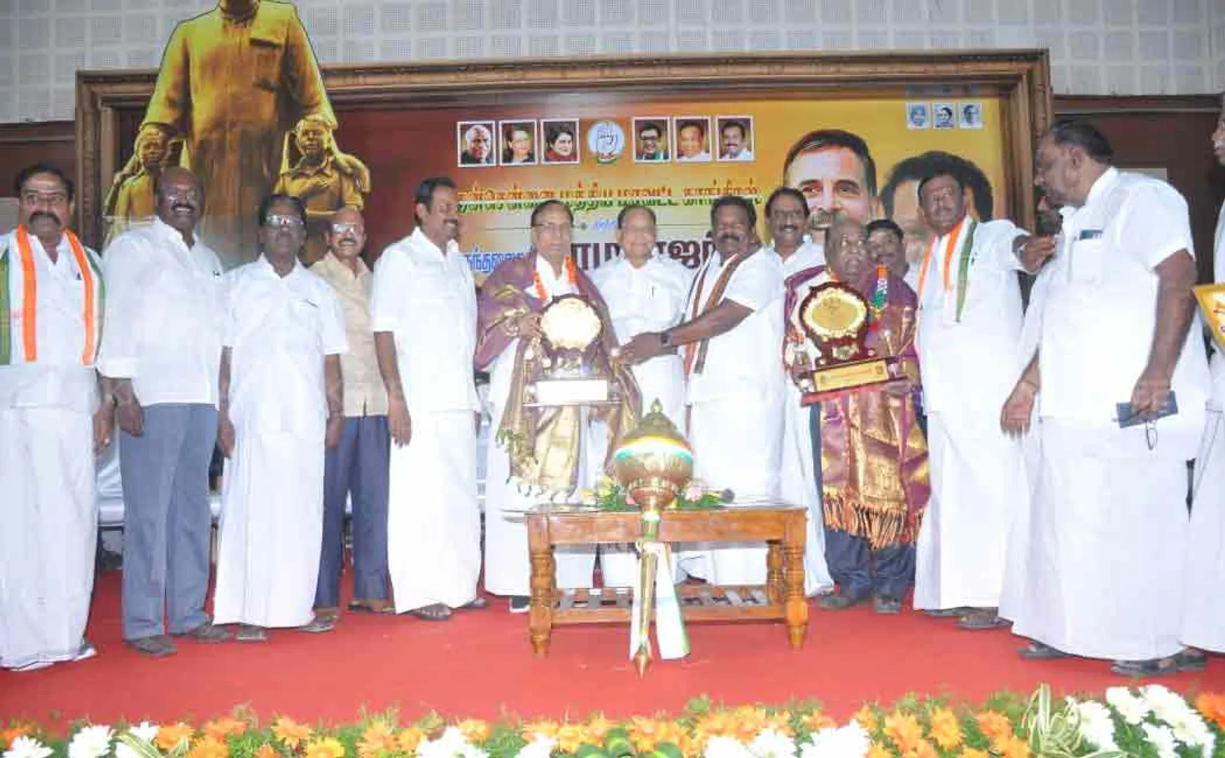 Honored with awards at Kamaraj birthday function!