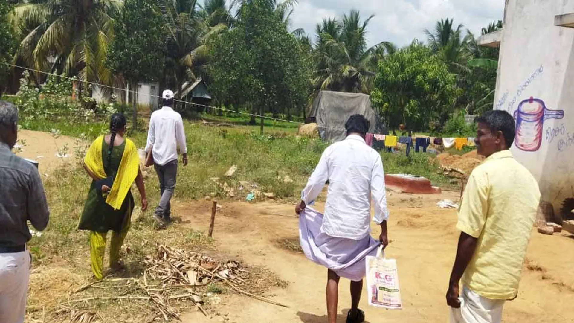 Officials who went to survey the land; A case against the vice-chairman who did not allow him to work