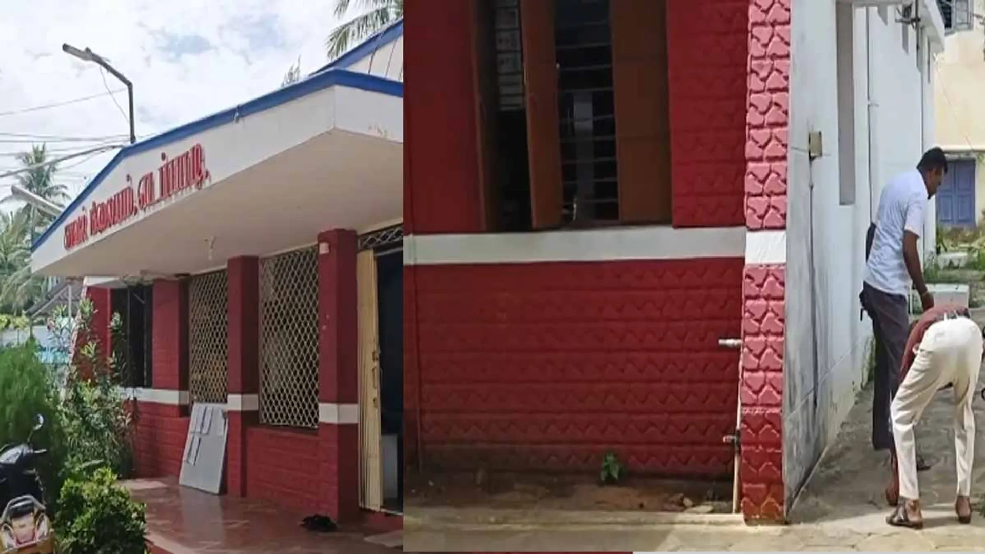 Petrol bomb attack on police station; The excitement in Edappadi