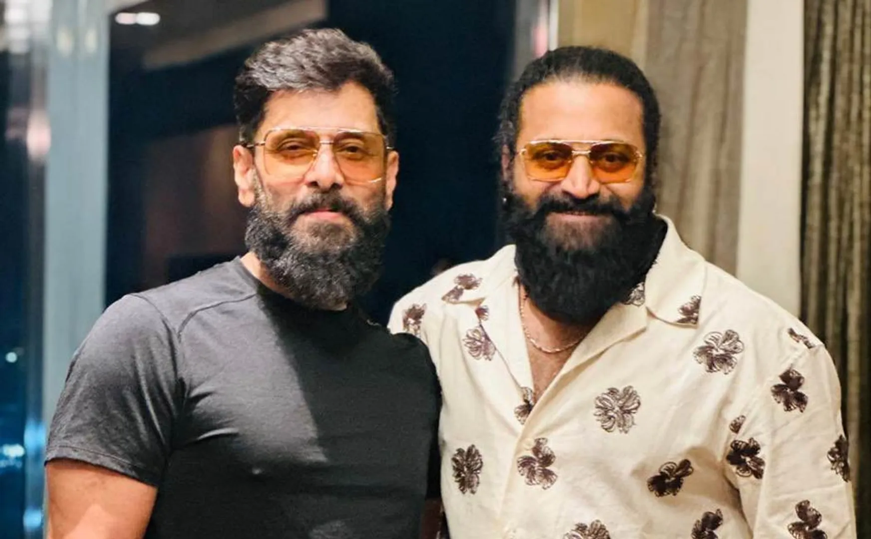 rishab shetty meets vikram regards thangalaan