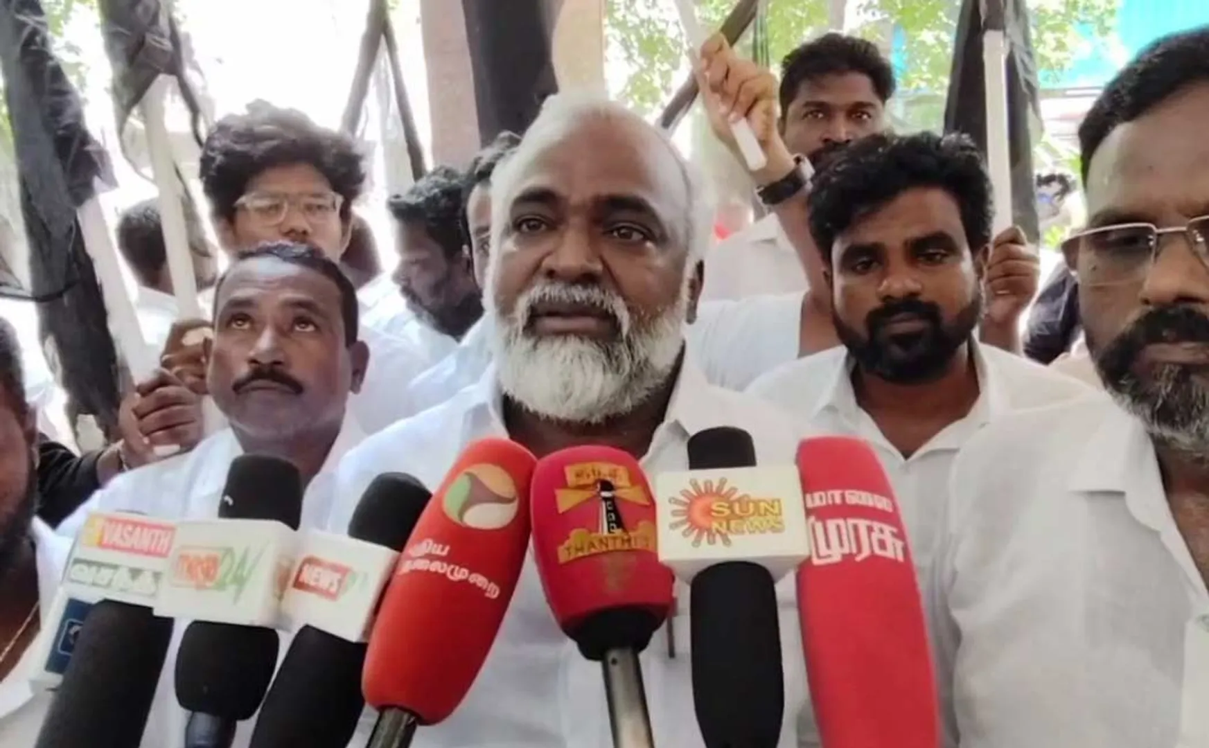 thiruvallur MLA Struggle in the college campus