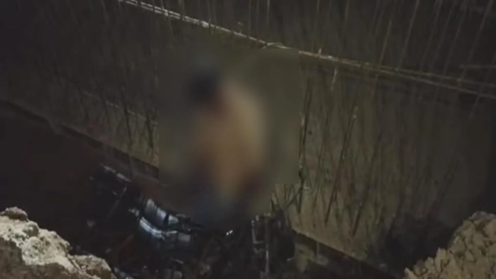 A young man who fell into a ditch with a vehicle; Tragedy in the night
