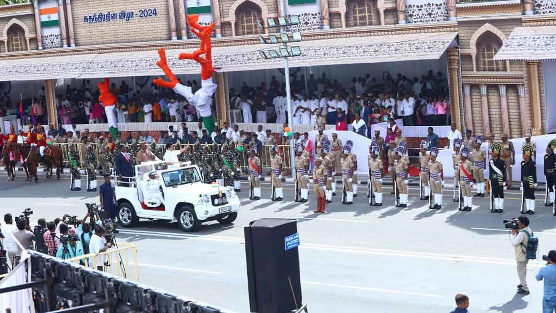 'National Flag' Hoisted on Fort Kothalam - Tamil Nadu Government's Independence Day Celebration (Photos)