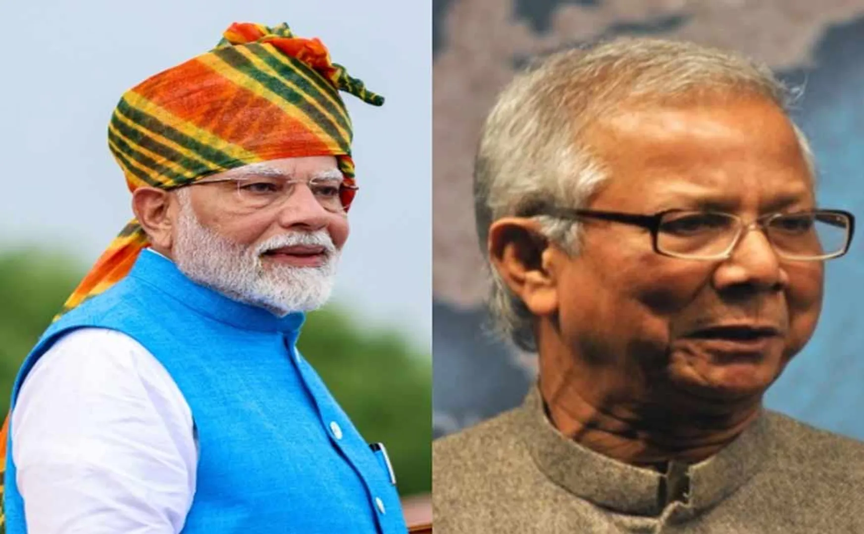 Bangladesh Chief Advisor Mohammad Yunus talks with Prime Minister Modi