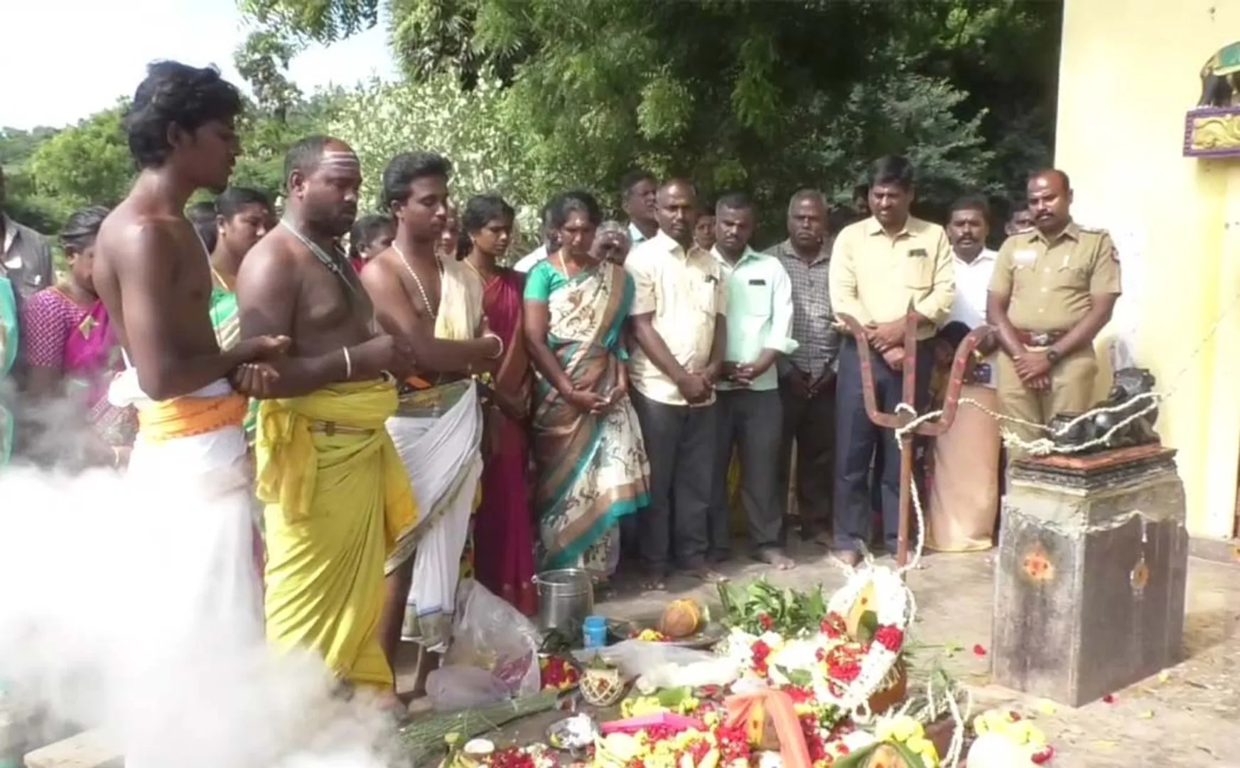 temple demolition case statue was ordered to be handed over to tahsildar office