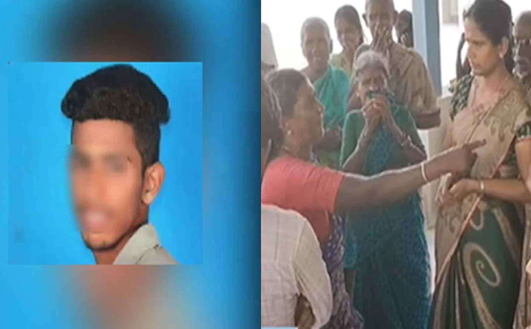 Relatives arguing with teachers in namakkal