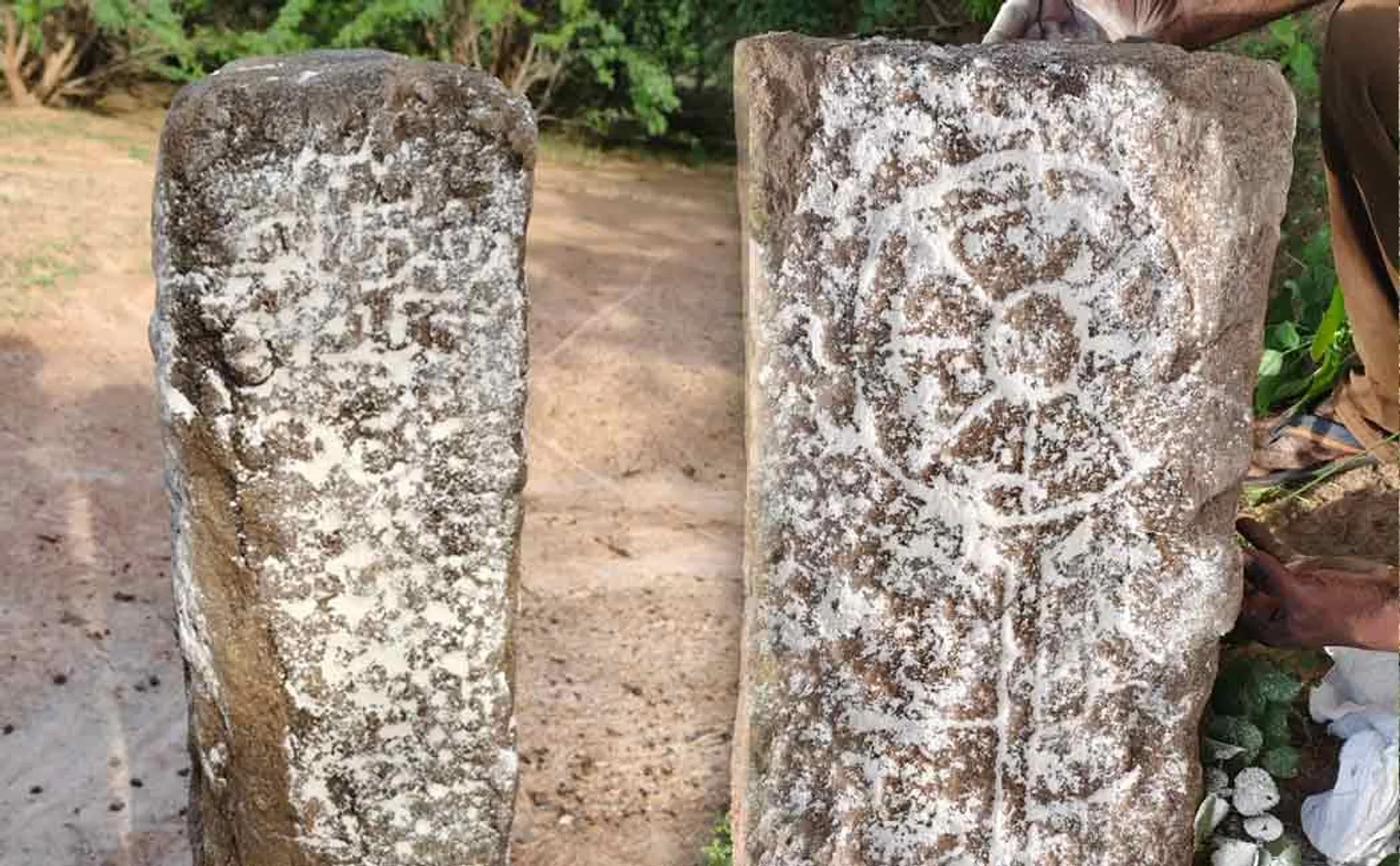 discovery of a stone with an elephant icon