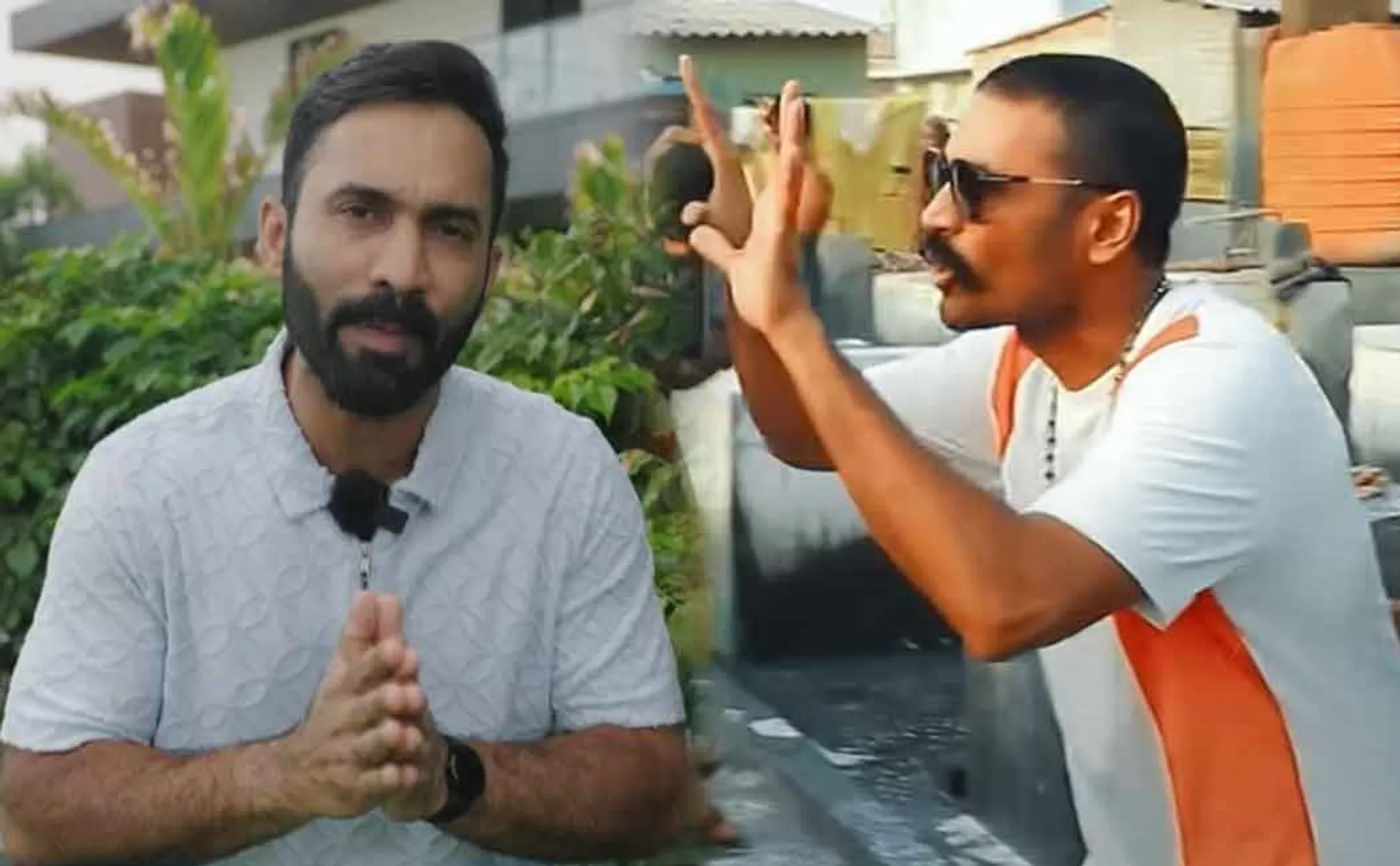 former cricketer dinesh karthick praised dhanush for raayan
