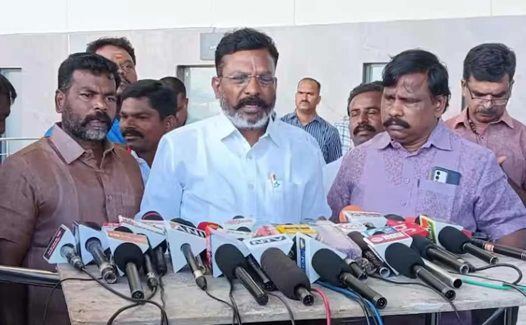 thirumavalavan met interview at trichy