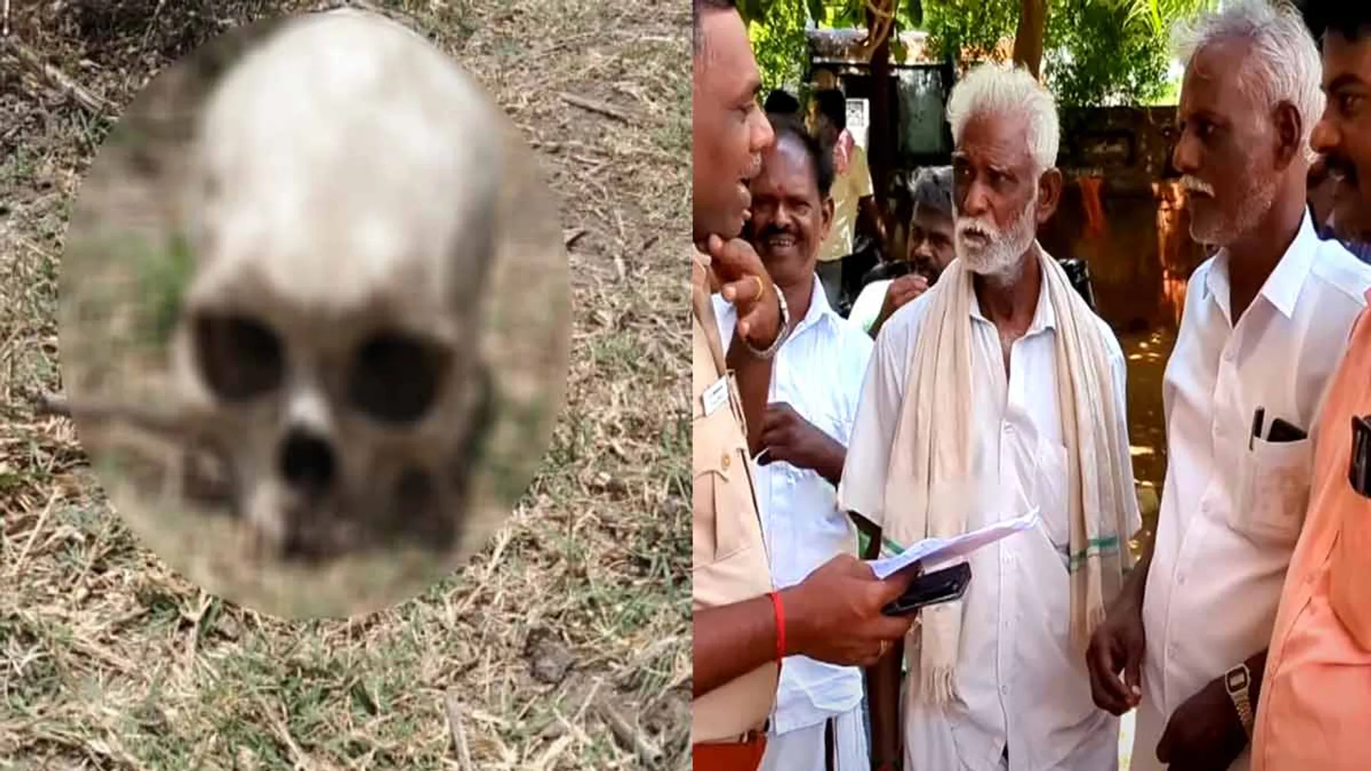 Skull around town; Villagers in fear