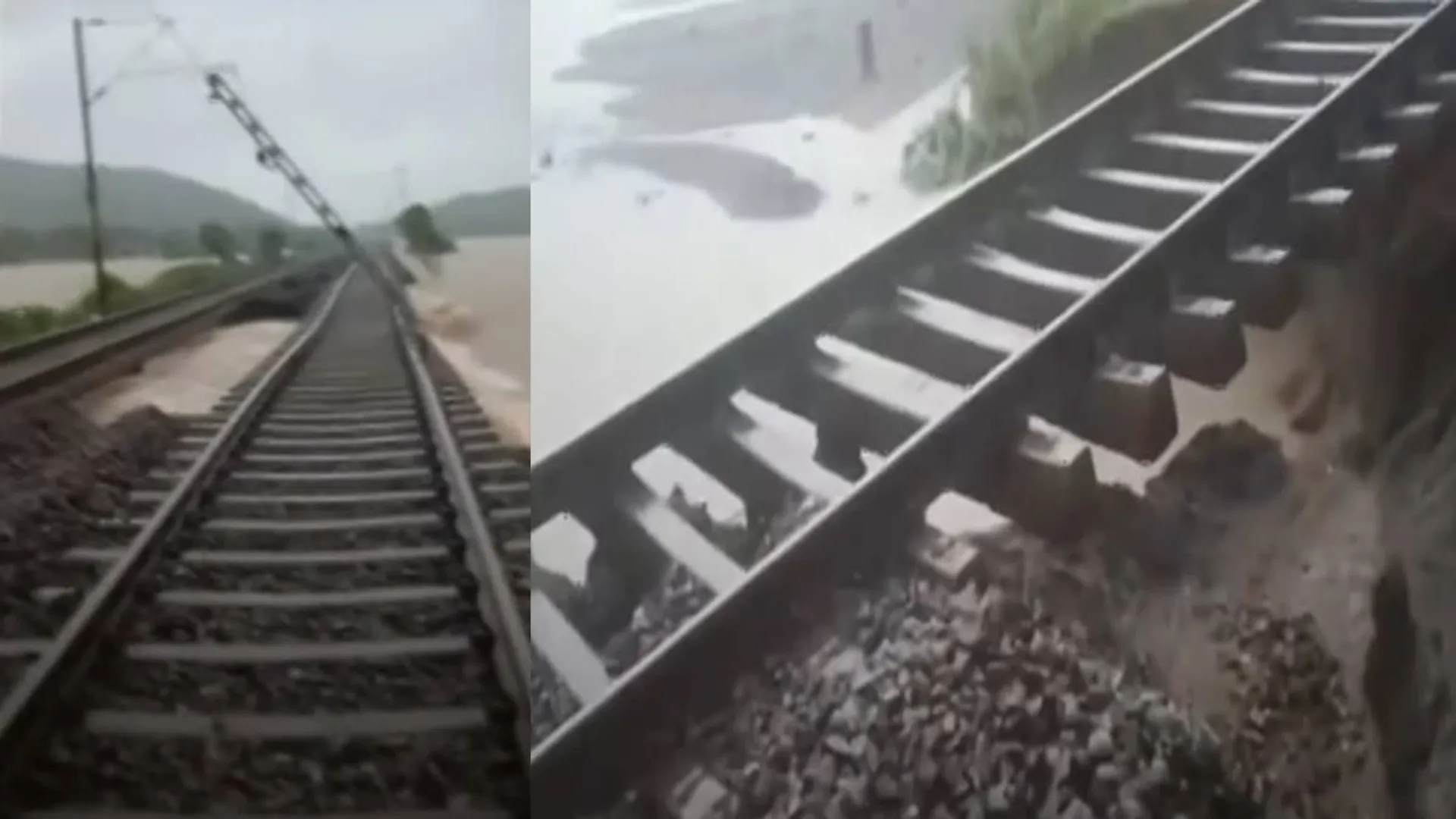 damage; Luckily the train escaped