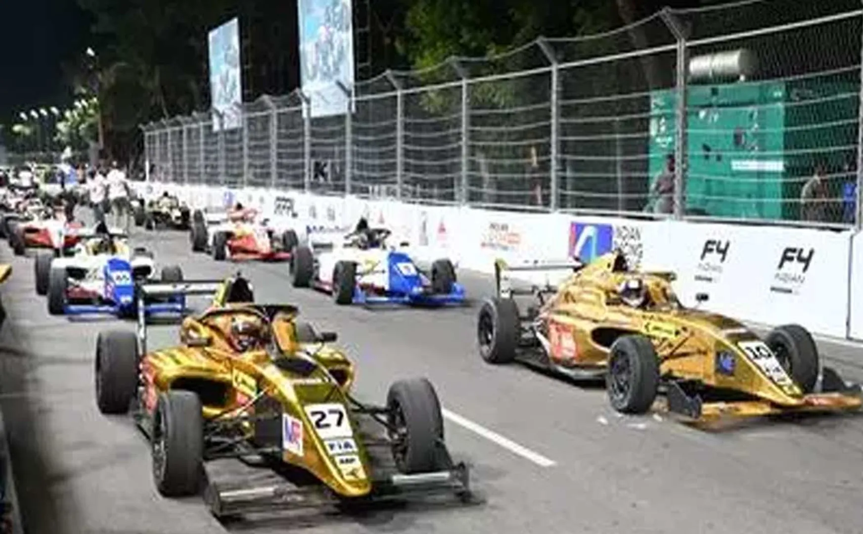 Formula 4 car race completed;