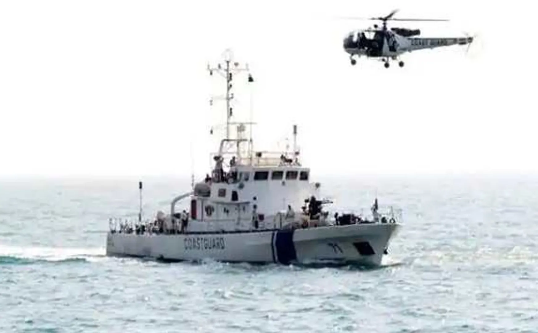 Navy helicopter crash into sea in gujarat
