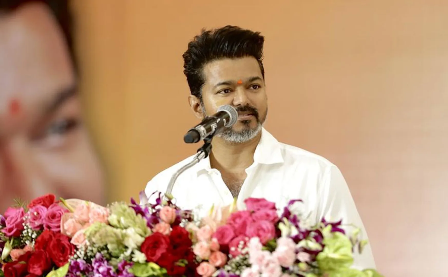 vijay fans used tvk flag in the goat celebration