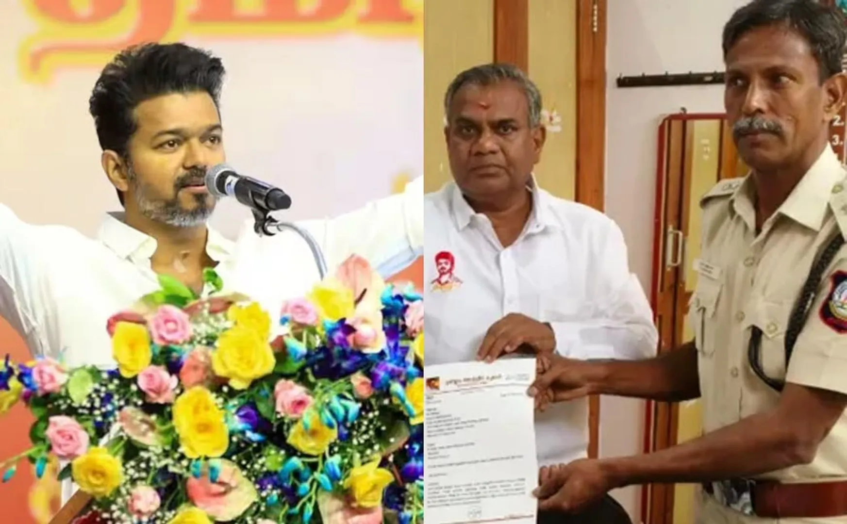 tvk answered police question regards his party first conference meeting