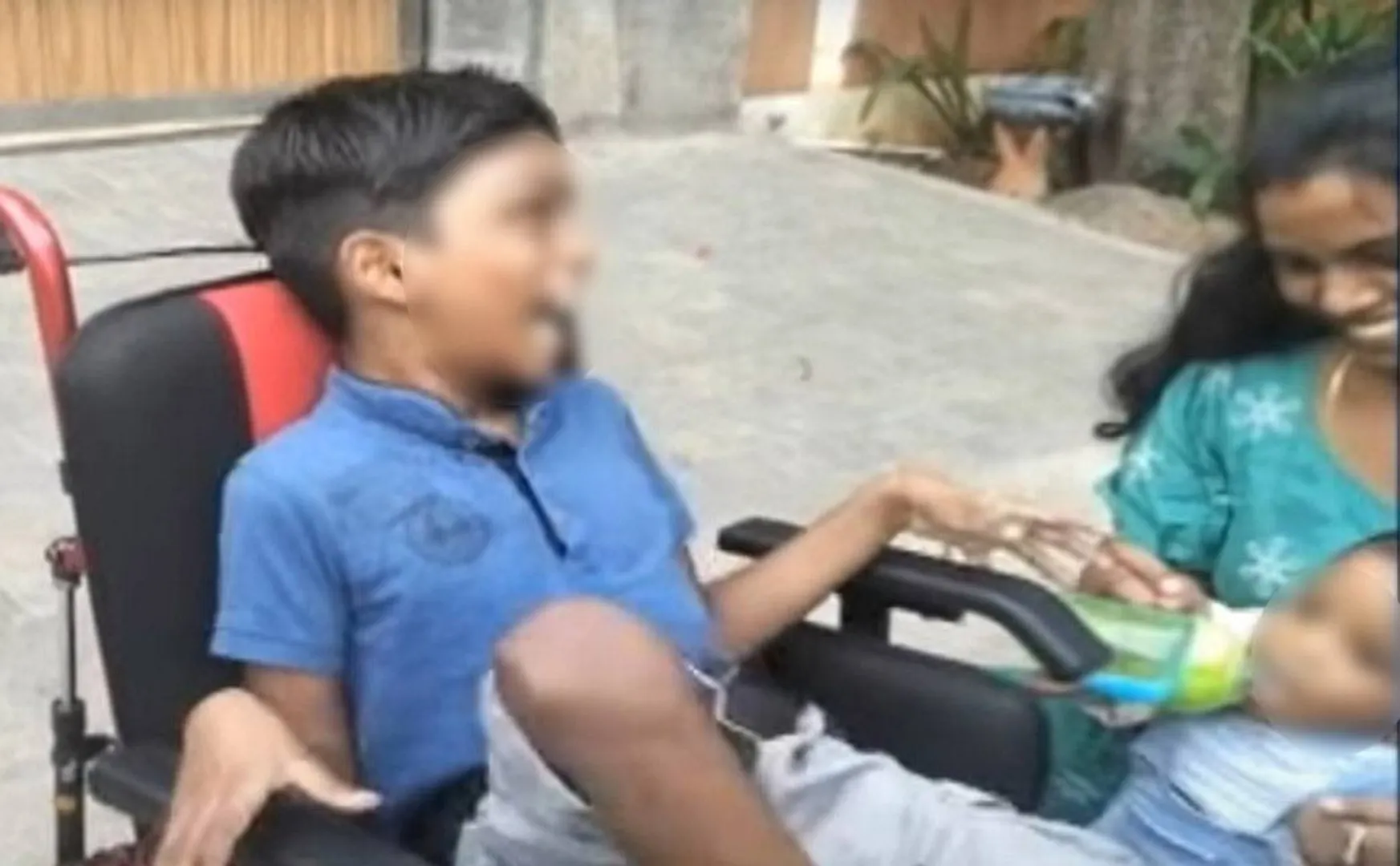 special child wait to meet vijay in his house