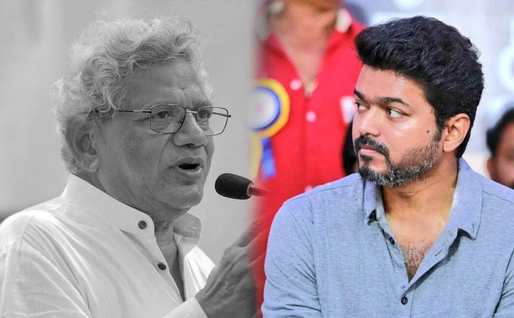 vijay condolence to Sitaram Yechury passed away